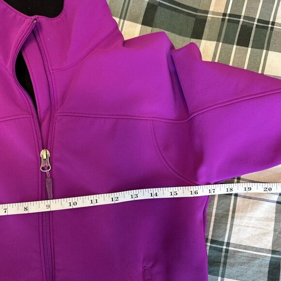 Marmot Jacket Womens Sz XS Purple Black Fleece Lined Softshell Outdoor Full Zip - Picture 12 of 13